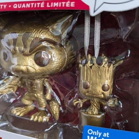 Hallmark Ornaments Funko POP! Rocket & Groot GOLD Marvel GOTG Limited Edition - Picture 6 of 12